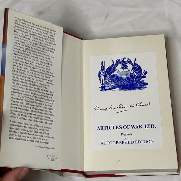 FLASHMAN AND THE ANGEL OF THE LORD - 1ST. ED. SIGNED BY GEORGE MACDONALD FRASER - Picture 4 of 9